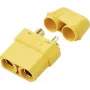 Reely RE-7471836 XT90 vergulde accu-bus stekkerverbinder (1 stuks)