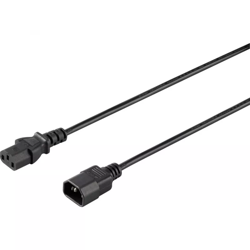 Sygonix SY-5042704 Koudapparaat-aansluitkabel, CEE 7/7 naar IEC C13, 1,5 m, zwart