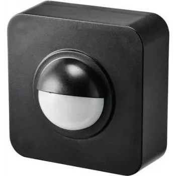 SYGONIX SY-5046552 Opbouw-PIR-bewegingsmelder 120° zwart IP65