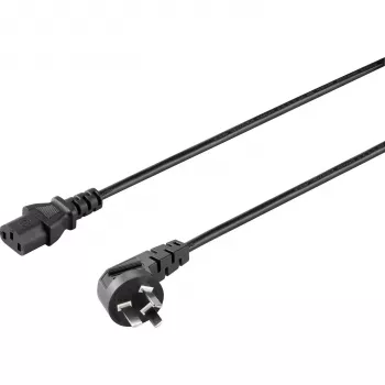 Sygonix SY-5042712 netsnoer met koudapparaatstekker zwart 2,00 m