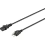 Sygonix SY-5042706 IEC C13 netkabel CEE 7/7 naar C13 2m zwart
