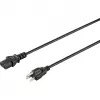 Sygonix SY-5042706 IEC C13 netkabel CEE 7/7 naar C13 2m zwart
