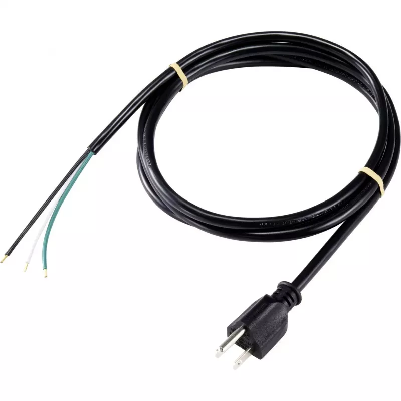 Sygonix SY-5043454 stroomaansluitkabel zwart 2,00 m