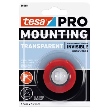 tesa Montage PRO transparant 66965-00000-00 montageband 1,5 m x 19 mm