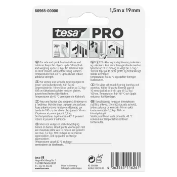 tesa Montage PRO transparant 66965-00000-00 montageband 1,5 m x 19 mm