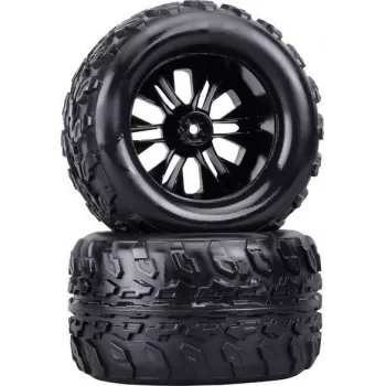 Reely 1:10 Monstertruck Complete wielen Zwart 2 stk. (RE-6747333)
