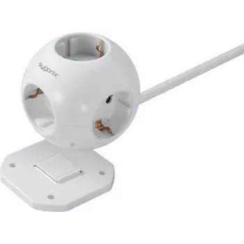 Sygonix SY-4535062 Schuko stopcontactadapter wit 1-voudig