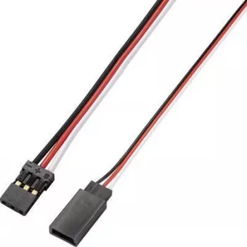 Reely Servo-verlengkabel 10-pack 100 cm plat 0,14 mm² JR/Futaba stekker naar bus (RE-6992157)