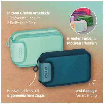 BRUNNEN s'maepp Sweet Unicorn gevulde etui pastelroze/groen 33-delig, 20,0 x 7,5 cm 104942101