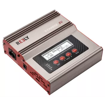 Reely V-Charge 50 multifunctionele oplader 50W AC/DC LiPo NiMH NiCd Pb met balancer RE-8264340