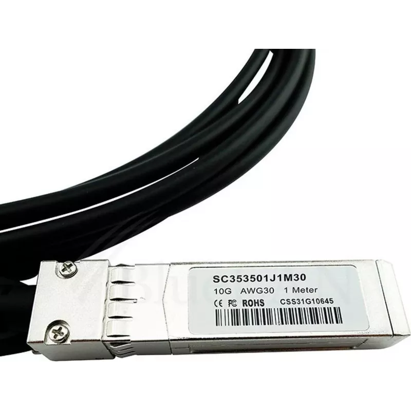 BlueLAN PSF1PXA3M-BL 10GBASE-CR passieve SFP+ Direct Attach kabel, 3m, AWG30, blauw