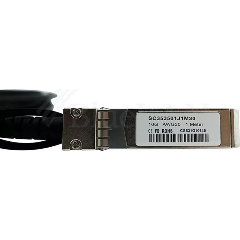 BlueLAN PSF1PXA3M-BL 10GBASE-CR passieve SFP+ Direct Attach kabel, 3m, AWG30, blauw