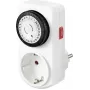 Sygonix SY-5042668 Analoge tussenstekker-tijdschakelaar dagprogramma 3680 W IP20 continuwerking wit