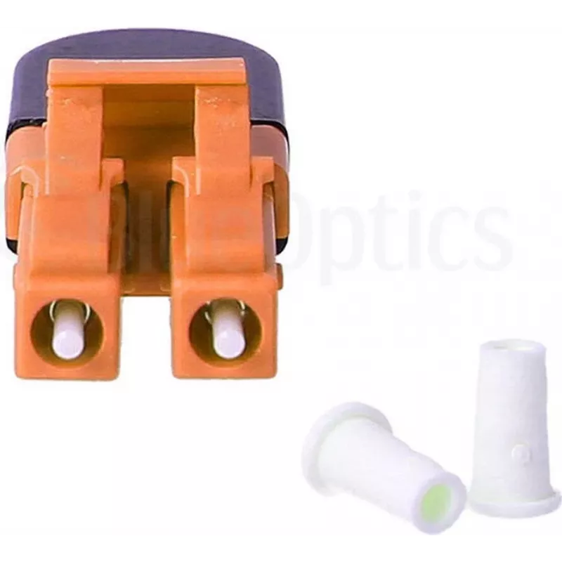 BLUELAN BlueOptics glasvezel-loopback-adapter OM2 LC/UPC duplex keramische ferrule -40°C tot +85°C (BOLBLCOM2)