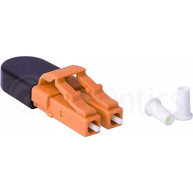 BLUELAN BlueOptics glasvezel-loopback-adapter OM2 LC/UPC duplex keramische ferrule -40°C tot +85°C (BOLBLCOM2)