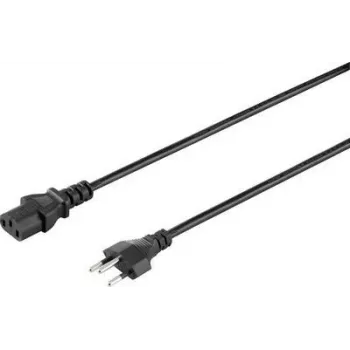 Sygonix SY-5042720 IEC C13 netkabel, CEE 7/7 haakse Schuko-stekker naar IEC C13 bus, 2 m, zwart