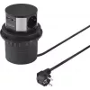 SYGONIX SY-4780156 stekkerdoostoren 8 AC-stopcontacten 2 USB-A 1 USB-C 1,5 m kabel zwart/zilver