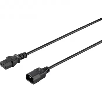 Sygonix SY-5042726 IEC C14 naar C13 stroomkabel 0,5 m zwart