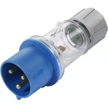 Sygonix SY-5871534 CEE-CARA stekker 32 A 3-polig 230 V/AC IP44 transparant