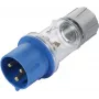 Sygonix SY-5871534 CEE-CARA stekker 32 A 3-polig 230 V/AC IP44 transparant
