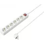 Sygonix SY-4891008 stekkerdoos met schakelaar, 3 stopcontacten, 1,5 m kabel, wit
