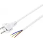 Sygonix SY-5043502 netkabel CEE 7/7 naar IEC C13 wit 1,5 m