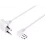 Sygonix SY-5043434 netsnoer CEE 7/16 naar IEC C7 wit 1,5 m