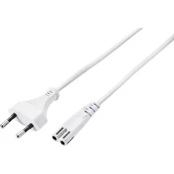 Sygonix SY-5044218 netsnoer wit 1,8m Schuko naar Schuko 16A