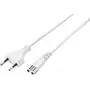 Sygonix SY-5044218 netsnoer wit 1,8m Schuko naar Schuko 16A