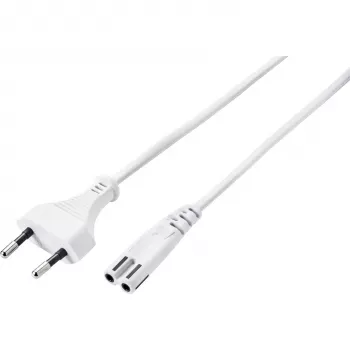 Sygonix SY-5044218 netsnoer wit 1,8m Schuko naar Schuko 16A