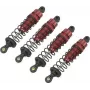 Reely 1:10 aluminium oliedrukschokdemper rood metallic met zwarte veren 90 mm (1 stk.) RE-7409439