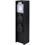 Sygonix SY-6121656 tuinstekkerdoos 2-voudig met timer IP44 zwart grondpen