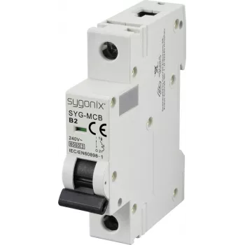 Sygonix SY-6437976 SYG-MCB 1P/B2/6KA installatieautomaat 1-polig 2 A 240 V/AC