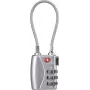 Sygonix SY-5044450 3-cijferig combinatiekabelslot 33 mm zilver