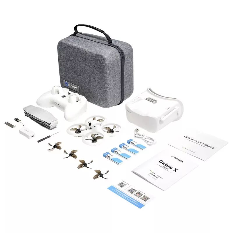 BETAFPV Cetus X FPV Kit – vliegklare FPV-drone met VR03-bril en ELRS-afstandsbediening