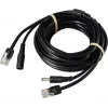 Sygonix SY-6441786 10 m BNC + DC bewakingscamera-kabel, BNC stekker op stekker, DC stekker op bus, zwart