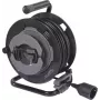 Sygonix SY-6618486 kabelhaspel met 4 Schuko-stopcontacten, 25 m kabel, zwart