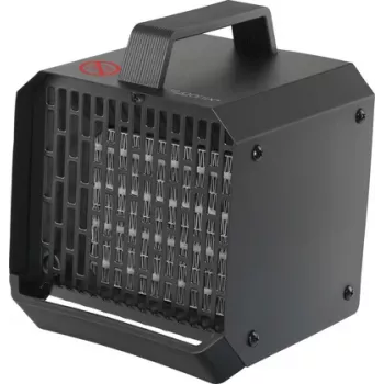 Sygonix SY-6735636 PTC keramische heteluchtverwarmer 500 W voor ruimtes tot 10 m², zwart