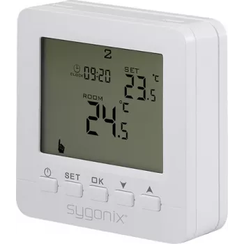 Sygonix SY-6805680 SY02B05RF draadloze ruimtethermostaat opbouwmontage weekprogramma