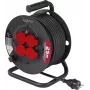 Sygonix SY-10236129 kabelhaspel zwart schuko-stekker 25m 4 stopcontacten