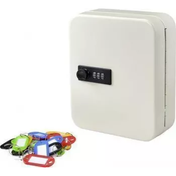 Sygonix sleutelkast SY-4737738, 20 haken, wit
