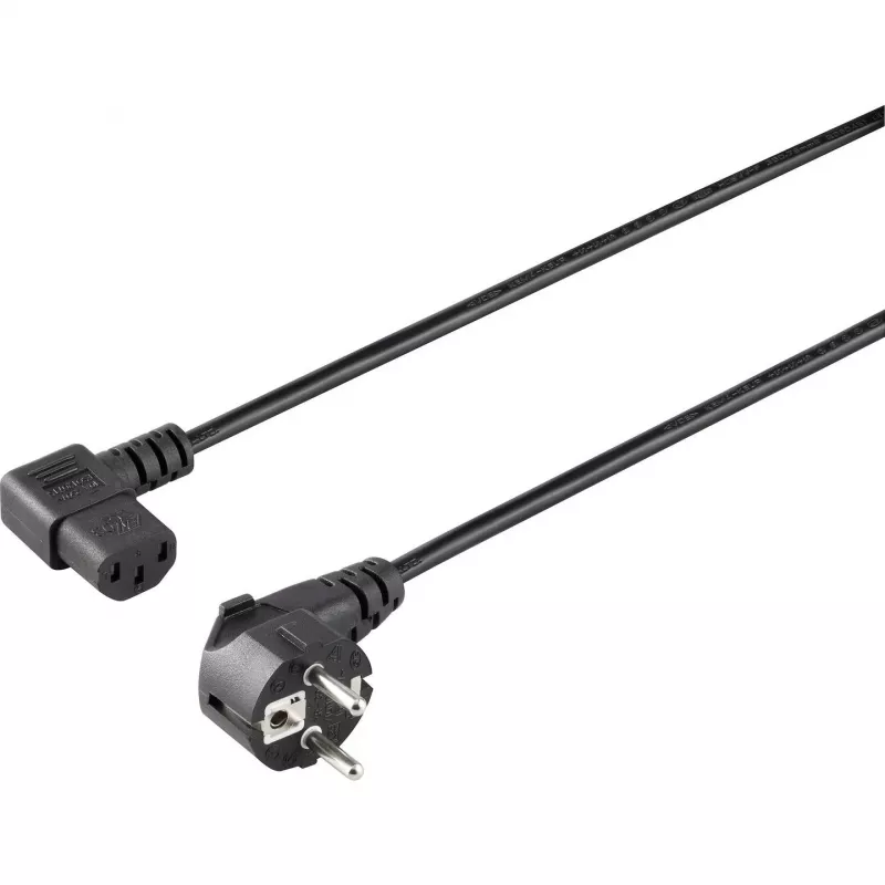 Sygonix SY-5042718 koude-apparaten aansluitkabel CEE 7/7 naar IEC C13, 1,5 m, zwart