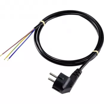 Sygonix SY-5043488 koude-apparatenkabel zwart 1,5 m Schuko naar IEC C13