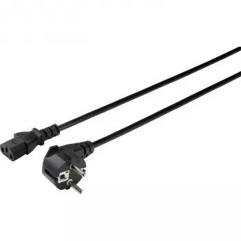 Sygonix SY-5043450 IEC C13 stroomkabel, CEE 7/7 naar IEC C13, 3 m, zwart