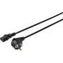Sygonix SY-5043450 IEC C13 stroomkabel, CEE 7/7 naar IEC C13, 3 m, zwart