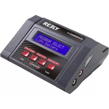 Reely V-Charger ECO 80 multifunctionele RC-accuoplader 80W AC/DC LiPo LiIon LiHV NiMH NiCd Pb Pb-Ca RE-7570029