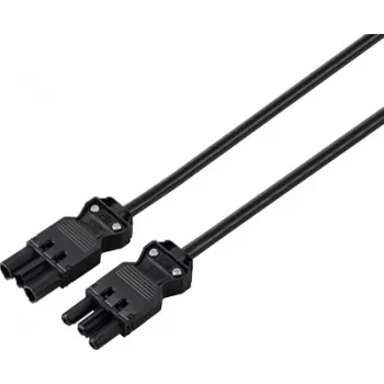 Sygonix SY-6676360 verlengkabel zwart 1,5 m Schuko
