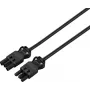 Sygonix SY-6676360 verlengkabel zwart 1,5 m Schuko