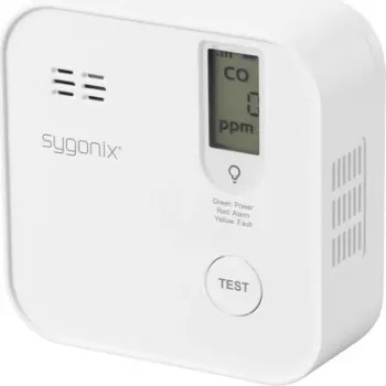 Sygonix SY-6418204 WLAN koolmonoxidemelder met app-bediening en 5-jaars batterij