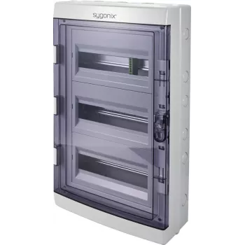 Sygonix SY-6696062 opbouw verdeelkast, 36 modules, 3 rijen, wit